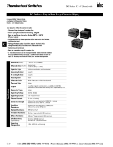 Thumbwheel Switches