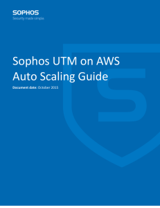 Sophos UTM on AWS Auto Scaling Guide