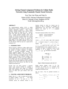 Solving Channel Assignment Problems for Cellular Radio Networks