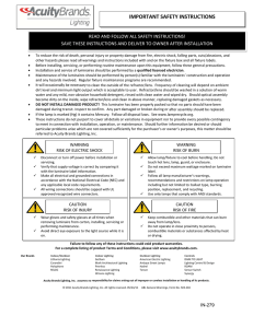 important safety instructions - Hydrel