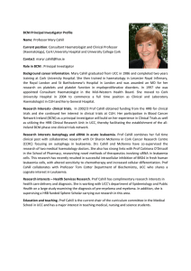 BCNI Principal Investigator Profile Name: Professor Mary Cahill