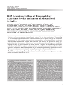 2015 American College of Rheumatology guideline for the treatment