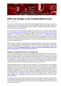 EMFs and changes in the CompleteBlood Count - Next-up