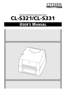 CL-S321/CL-S331 - Citizen Systems