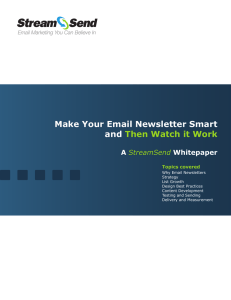 Make Your Email Newsletter Smart and Then Watch it