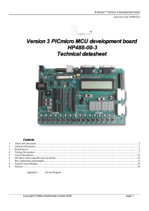 Version 3 PICmicro MCU development board Version 3 PICmicro