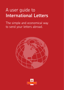 A user guide to International Letters