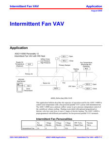 Intermittent Fan-Powered VAV