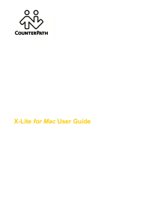X-Lite for Mac User Guide