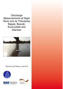 Discharge Measurements at Niger River and its Tributaries