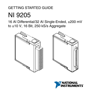 NI 9205 Getting Started Guide