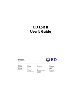 BD LSR II User`s Guide