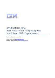 Platform HPC 3.2 Integration with Xeon Phi