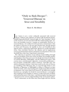 fiOnly to Sink Deeperfl: Venereal Disease in Sense and Sensibility