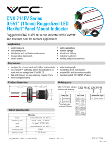 CNX 714FV Series 0.551” (14mm) Ruggedized LED
