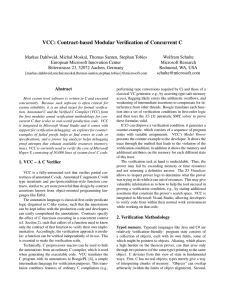 VCC: Contract-based Modular Verification of Concurrent C