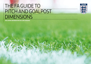 The FA Guide To PiTch And GoAlPosT dimensions