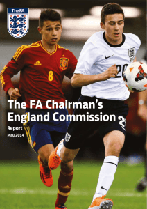 The FA Chairman`s England Commission