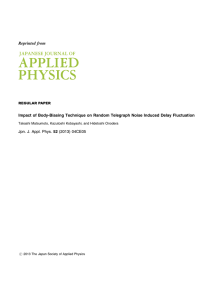 Impact of Body-Biasing Technique on Random Telegraph Noise