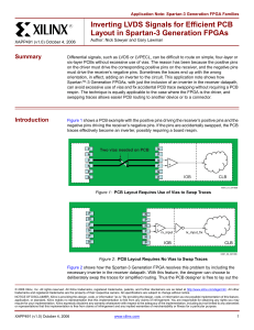 Xilinx XAPP491 Inverting LVDS Signals for Efficient PCB Layout in