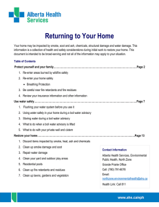 Returning to Your Home - Alberta Health Services