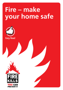 Fire – make your home safe