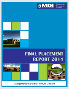 MDI Gurgaon - Final Placement Report 2014.cdr