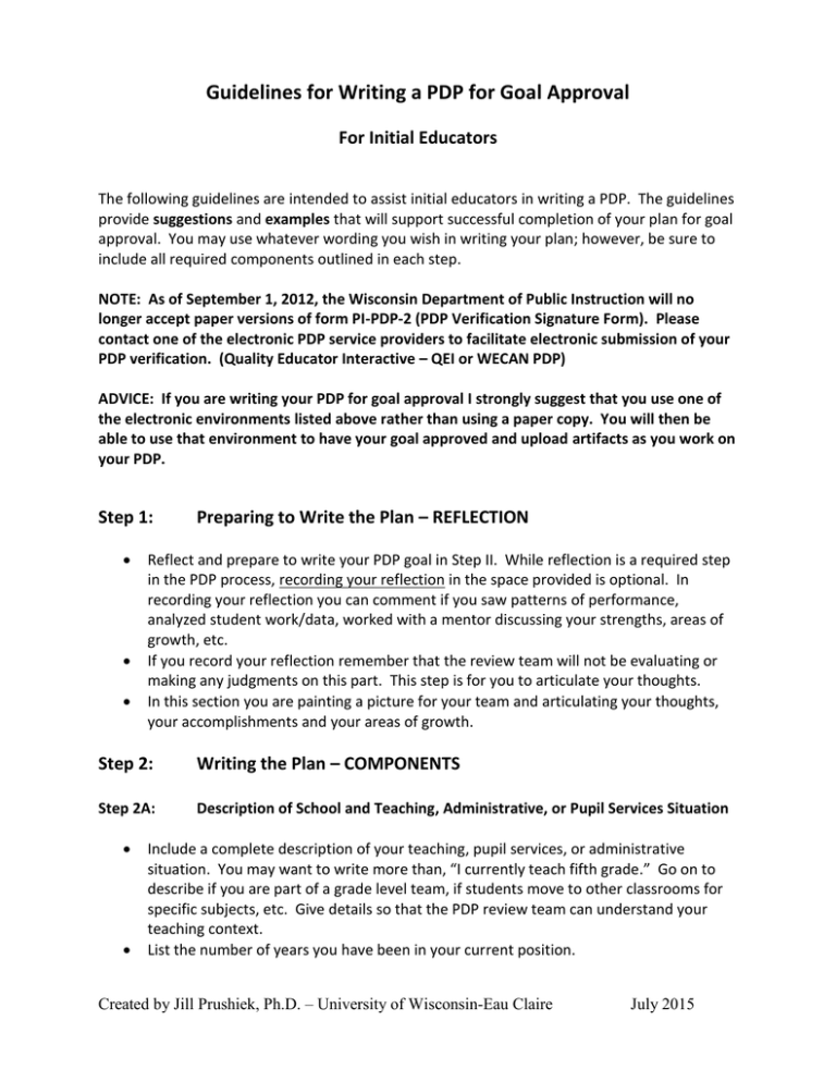 Steps To Write Plan Assess And Document Your PDP Goal