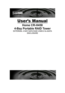 CR-H458 User`s Manual