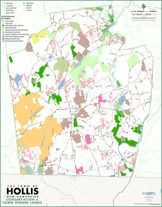 Map of Protected Lands in Hollis