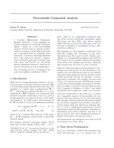 Forecastable Component Analysis - Journal of Machine Learning