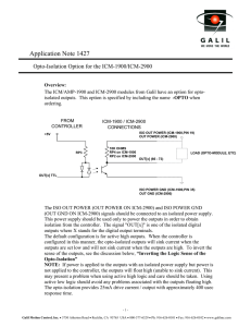 Application Note 1427 - Galil Motion Control