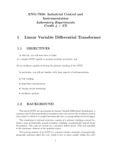 1 Linear Variable Differential Transformer