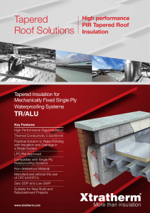 Tapered Roof Solutions