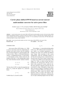 Carrier phase shifted SPWM based on current sourced multi