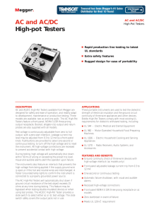 Megger 230425 AC/DC High-Pot Tester