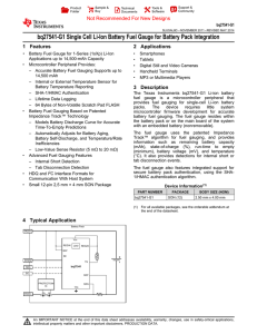 bq27541-G1 - Texas Instruments