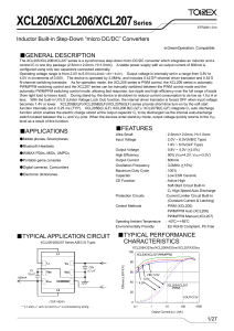 data sheet - Torex Semiconductor