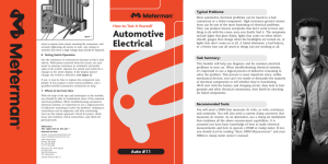 How-to Test it Yourself Automotive Electrical