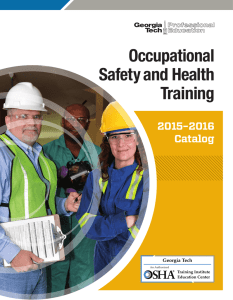 Occupational Safety and Health Training