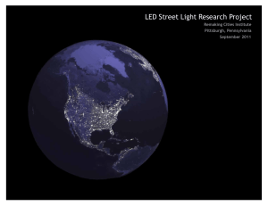 LED Street Light Research Project