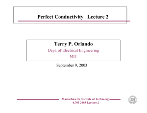 6.763 Applied Superconductivity Lecture 2