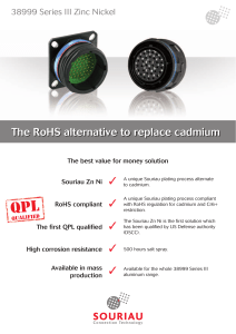 The RoHS alternative to replace cadmium