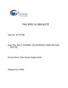 Multi Channel Color Mixing Using HB LEDs