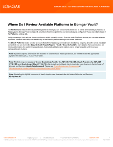 Where Do I Review Available Platforms in Bomgar Vault?