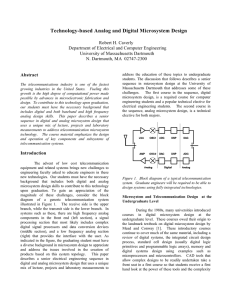 Technology-Based Analog And Digital Microsystem