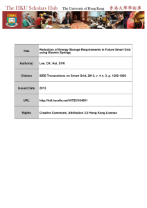 Title Reduction of Energy Storage Requirements in Future Smart