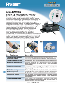 Fully Automatic Cable Tie Installation Systems