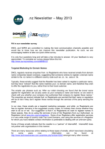 .nz Newsletter – May 2013