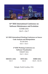 32nd IEEE International Conference on Software Maintenance and